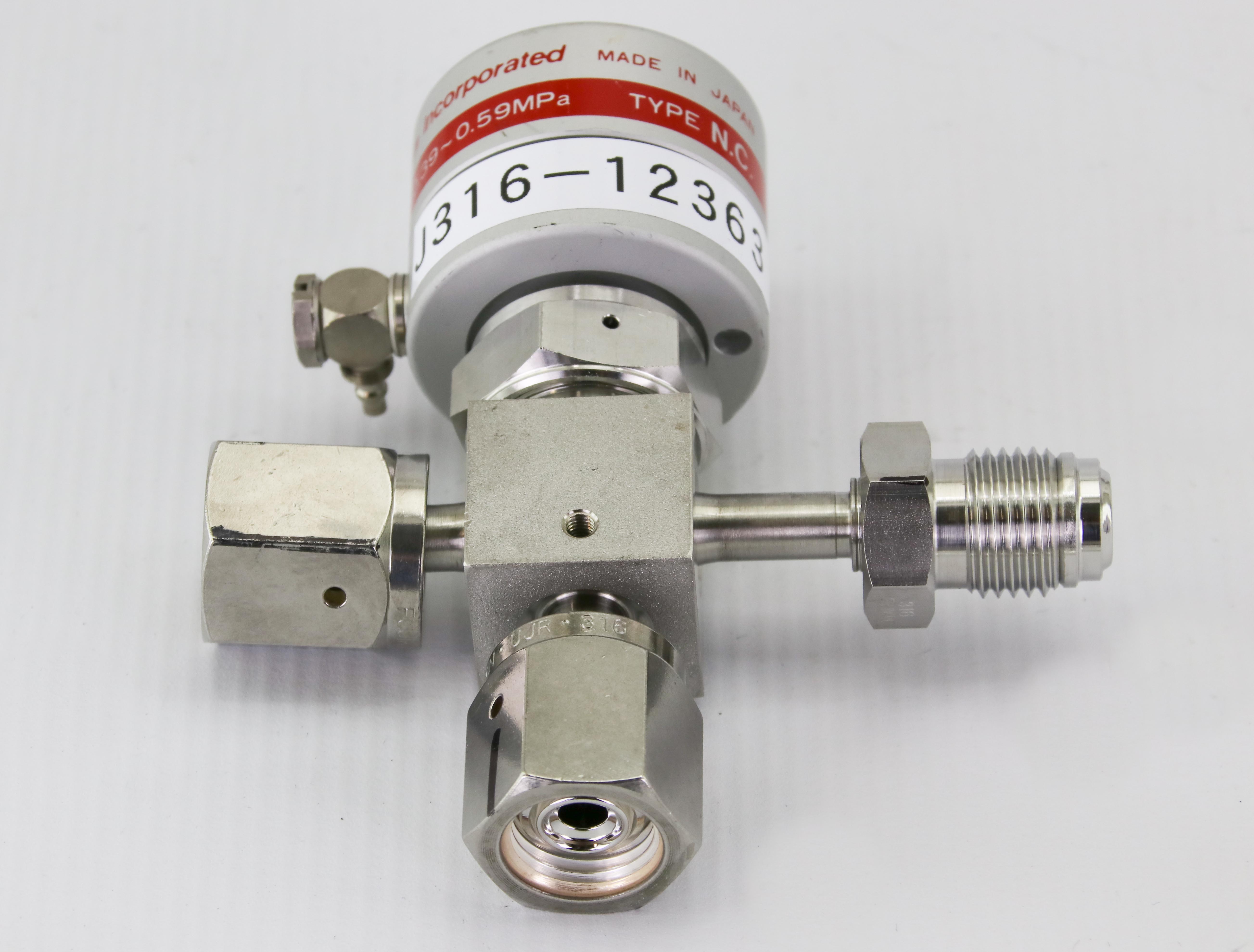 サンプル1 12363 FUJIKIN 3-WAY VALVE, TYPE N.C, O.P 0.39~0.59MPA 473419 | eBay